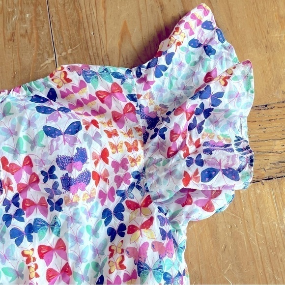 Girls J. Crew CrewCuts Colorful Butterfly Flutter Twirl Dress 12 - Picture 7 of 12